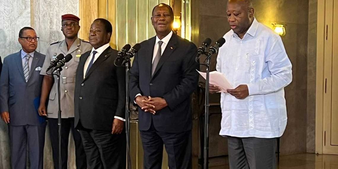 Ouattara, Bédié et Gbagbo réunis pour une rencontre historique