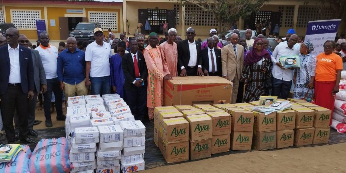 Action sociale:  La MATCA offre vivres et non vivres au groupe scolaire Eponon d’Abobo Avocatier