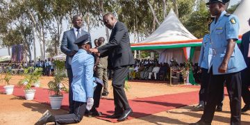 Korhogo-célébration de la 4ème promotion des élèves sous-officiers de police :  ce que Amadou Koné (parrain) et Vagondo Diomandé ont dit.