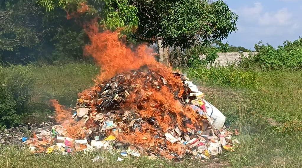 Guiglo : 9 tonnes de drogues d’une valeur de 100 millions incinérées