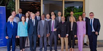 Amadou Koné présente les performances du secteur des transports aux chefs d&rsquo;entreprises européennes